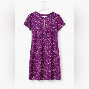Jude Connally Ella Dress Leopard Print Zip Front Pink Navy white size large